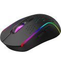 Xtrike Me GW-611 Wireless RGB Gaming Mouse 2.4G Wireless + Wired Dual Modes Mouse 8,000 DPI AND 7 Buttons, Ergonomic Design. 