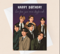 BTS Birthday Card for Army KPOP Fans BT21 Greeting Card. 