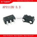 10PCS AP2112K-3.3 SOT23-5 AP2112K-3.3TRG1 3.3V 0.6A SOT25 2112 AP2112 AP2113K AP2112-3.3. 