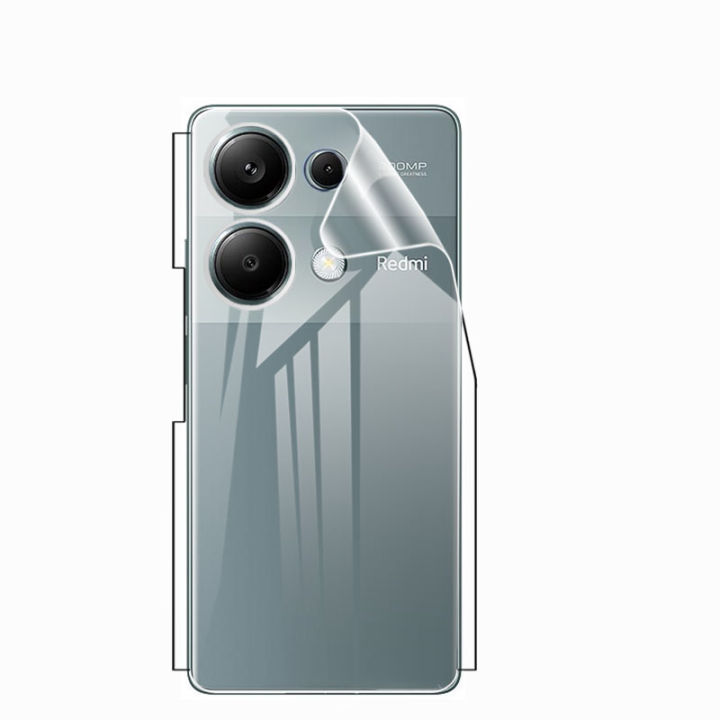 ECLIX Back Jelly For Xiaomi Redmi Note 13 Pro 4G hydrogel film soft skin - Transparent