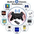 Retro Handheld Game Stick With Arcade Game Stick Console With 19000 + Games 4K High Resolution 64G 2.4G Wireless Controllers Just Plug and Play Video Games for Led-TV. 