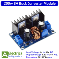 XL4016 200w 8A Buck Converter Module 4-36V to Adjustable 1.25-36V DC-DC Step Down Module By Electrica. 