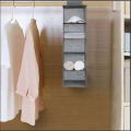 Foldable Hanging Closet Organizer| 5-Layer Capacity Garment Organizer| Foldable Wardrobe Organizer with 5 pockets. 