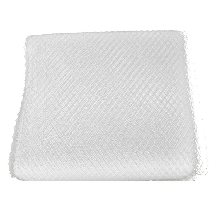 1 Yard 25cm Extra Wide Rhombus Mesh Ribbon Net Sewing Wedding Crafts White