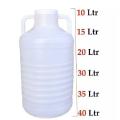 White Plastic Water Gallon Bottle Cane For Storing Water. 