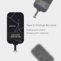 Nillkin Wireless Charger USB C Qi Receiver, [Ultra Thin] Magic Tags Wireless Charger Receiver Fast Charge Type C Phones, Compatible with Galaxy A52/A70, Ulefone Note 7, Huawei P Smart/Y6/P20 and More. 