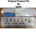 Mscien 3 Way Plug Extension with 2 USB Multiplug Wall Socket Extension with Individually Switches and Neon Indicators 13Amp Exte. 