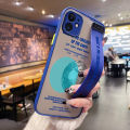 JIUMOO for Realme Narzo 30A Case With Wristband Thin Frosted Transparent Hard Full Cover Camera Silicone Softcase Fashion Tide Words Pattern Casing Shockproof Protection Cases. 