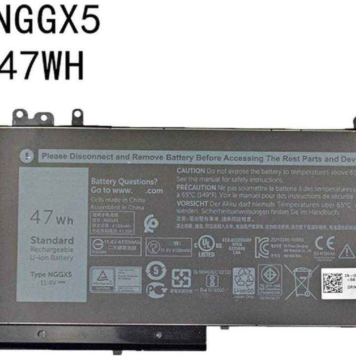 New Laptop 3 Cell Notebook Battery For Latitude   E5570 Series    NGGX5