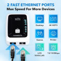RANGEXTD WiFi Extender with Ethernet Port 300mbps, 2.4 GHz Wireless Repeatr  WiFi Signal Booster. 