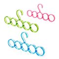 Single Line Acrylic Hanger Plastic Ring Hanger for Scarf, Shawl, Tie, Belt, Closet Accessory Wardrobe Organizer. 