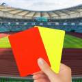 Soccer Referee Cards Set Football Yellow and Red Card for Basketball. 