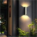 Outdoor LED Wall Lamp Light Up Down Wall Sconce IP54 Waterproof Aluminum Porch Light 3000K Warm White Exterior Lighting for Patio Entryway Garden Balcony and Garage. 