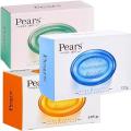 Pears Pure & Gentle Body Soap 125g (3 Variants) – With Natural Oils | Lemon Flower Extract | Mint Extract – Transparent Glycerin Formula – For Soft & Nourished Skin. 