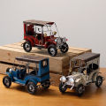 Vintage Iron Art Old Car Model Craft Desktop Ornament Kids Toy Collection Gift. 
