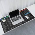 Big Size Keyboard Shortcut Key Mat Extended Desk Pad with Printed Shortcuts Anti Slip Base Smooth Surface Waterproof Mouse Pad for Office Work Study Laptop and Gaming Use. 