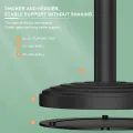 Adjustable Mobile Phone Stand Holder for Desk with Round Base, Retractable Arm, Non-Slip, Foldable, and Ergonomic Design for Comfortable Viewing and Charging, Compatible with Smartphones and Tablets. 