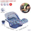 Classic Baby Carry Cot For New Born Babies, Rocker & Sleeping Carrier Seat, Easily Carry Car Seat Gear With Safety Mosquitto Net, Sun Canopy & Adjustable Handle Rocker Seat With Storage Compartment Perfect For New Born Kids Available in Assorted Print. 