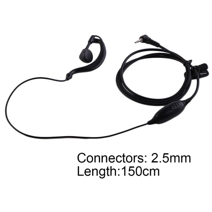 Professional%202.5mm%20G%20Shape%20Clip%20Ear%20Headset/Earpiece%20Mic%20For%20Motorola-black%20-%20Image%204
