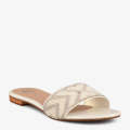 ECS Beaded Shine Flat Slippers For Women. 