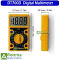 DT700D Large LCD Display Digital Multimeter (Test Leads & Battery included) by electrica. 