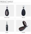 Car Key Holder Leather Vehicle Universal Remote Key FOB Smart Key Protector Keychain Case. 