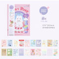 MINKYS Kawaii Magazine Sticker Book Washi Paper Journal DIY Material Decoration Stickers Memo Pad Scrapbooking Ins Stationery. 