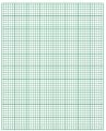 High Quality Inches Graph Notebook - 15 sheets. 