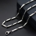 Stainless Steel Gold Plated Rice Chain Silver galaxy gem. 