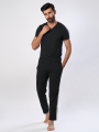 Men’s Classic V-Neck Suit (Short Sleeves). 