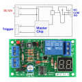 Timer Module DC12V LED Display Countdown Timing Delay Turn OFF Relay Switch. 