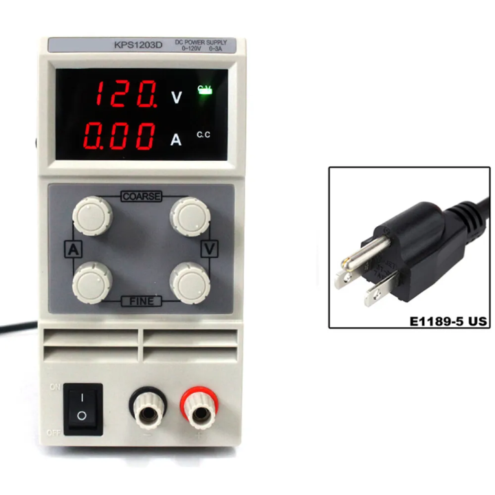 120V 3A KPS1203D Bench digital Power Supply Adjustable DC variable ...