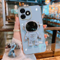 For Infinix Hot 40i Case Astronaut Holder Stand Fashion Soft Silicone For Infinix Hot 40i Back Cover. 