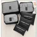 6 Pcs Travel Packing Cubes Set Oxford Fabric Clothes Organizer Laundry Pouch With Zipper Multiple Color. 