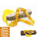 Yellow Color Aqeeq Stone Tasbeeh 33 Beads  (Size 8MM 10MM 12MM 14MM) - Fancy Men and women Choice Color Tasbih (Agates) muslim Agate zikr prayer Tasbeeh - handmade Rosary 12mm tasbi counter Stress Relaxation. 