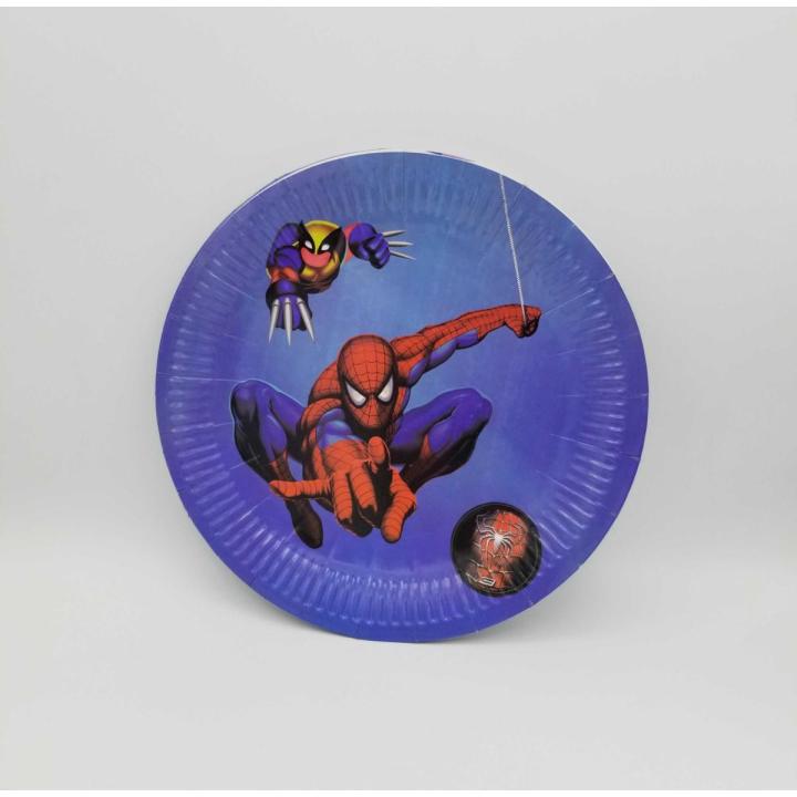 Spiderman Plates Pack of 10 for Birthday Party