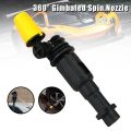Turbo 360 Degree Jet Spray Nozzle for Karcher Pressure Washers K2 - K7 - Gimbaled Spin Turbo Lance Dirt Blaster - Replacement for Karcher Vario Power Jet Short 360 Nozzle VP180S. 