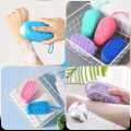 Bubble Bath Brush | Soft Silicone Body Scrubber | Random Colours | Shower Bath Massage Brush | Foaming Exfoliating Body Cleaner. 