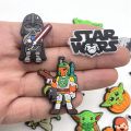 Classic TV Series Star Wars Series Cartoon Style Graffiti Series Shoe Charms for Clogs DIY Decoration Shoe Flower Shoe Decoration Accessories Wholesale. 