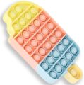 Fidget Toys, Pop Bubble Fidget Sensory Toy, Push Fidget Toy for Kids, Silicone Stress Toys (Ice Cream). 