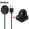 Tookss Smart Watch Charging Cable With Silicone Base PVC Watch Charger USB Cable Portable Charging Desktop Holder Compatible For Itouch Air 4 3 SE Sport 3 Explorer 3 Watch. 