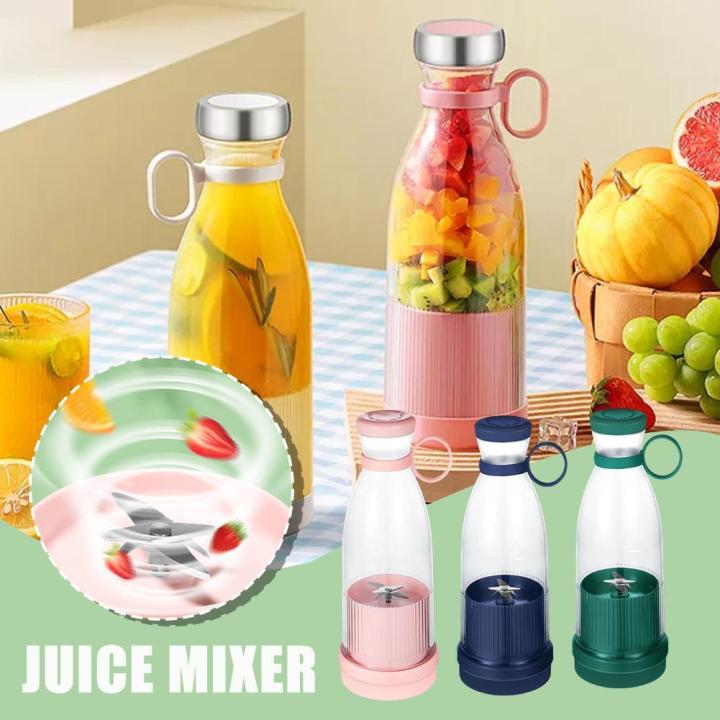 New Portable Electric Bottle Juicer For Shakes And Smoothies - Mini Fast Portable Juicer Blender USB Rechargeable - Wireless Bottle for Traveling