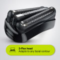 Braun Series 3 Shave&Style 300BT shaver with trimmer head and 5 combs, black. 