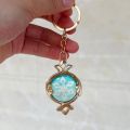 Game Impact Fontaine Sumeru Wanderer Light Pervious Key Chain 7 Element Eye Of Original God Cosplay Toy KeyRing. 