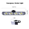 16 LED Universal Car Grill Smart Daytime Running Flasher DRL LED Light White Strobe Flashing Modes Light For All Cars & Jeep 4x4, Strobe Light 4 Pcs Set With Remote Control. 