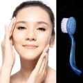 Non-electric Exfoliating Facial Brush Skin Care Soft Scrub Plastic With Handle-random. 