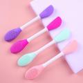 1PC Face Mask Brush, Double-Ended Silicone Face Mask Brush Flexible Mud Mas. 