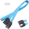SATA Cable III 6.0 Gbps (2 Branded Cables Pack) for Hard Disk, CD Driver, DVR, etc.. 