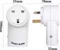 5 Pack Wireless Remote Control Sockets Switch, Home Programmable Electrical Plug Outlet Switch for Light Household Appliances 30m/100ft Operating Range. 