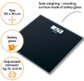 Beurer - GS 10 Glass Bathroom Scale Black. 